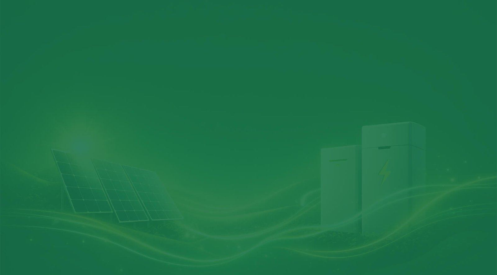 Solar panels and home battery storage illustration